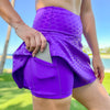 Mermaid Princess Athletic Skort - Purple