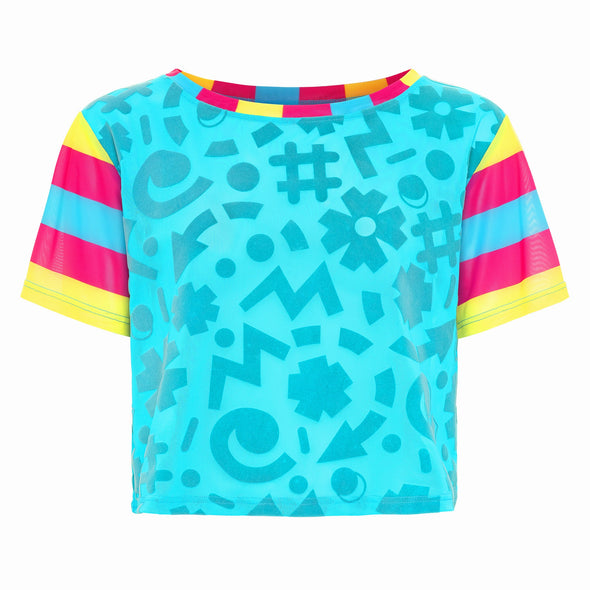 Barbara Girl Mesh Tee - Blue