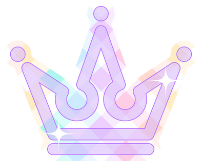 Rainbow Crown Free Sticker