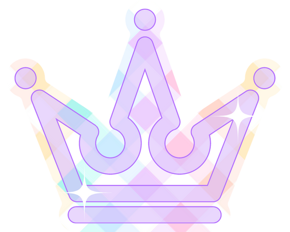 Rainbow Crown Free Sticker