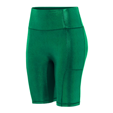 Emerald Jewel Biker Shorts