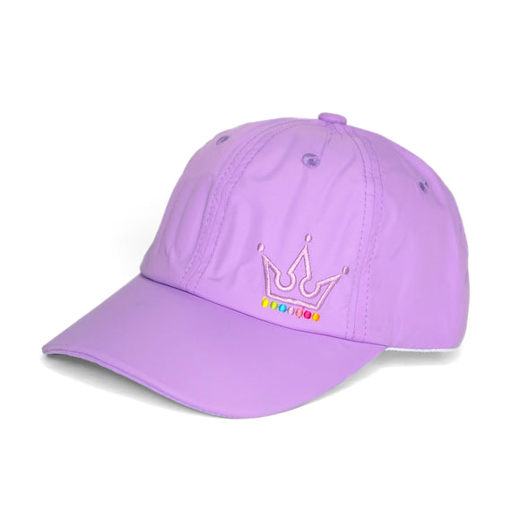 Crowned Purple Athletic Cap