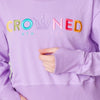 Crowned Sweatshirt - Purple