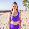 Mermaid Princess Sports Bra - Purple